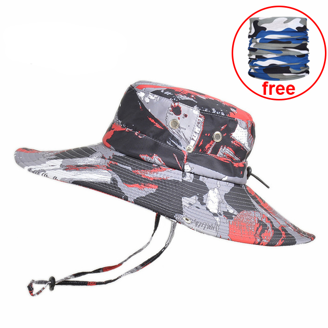 Casquette pour hommes, randonnée en plein air, pare-soleil d'été, casquette de pêche, respirante, pliable, grand bord, Panama: vert militaire