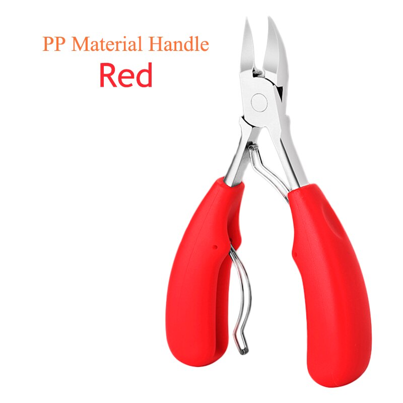Nail Cuticle Scissors Fingernail&amp;Toenail Nail Clippers Toenails Nippers Dead Skin Remover Manicure Tool Pedicure Trimming E0002A: E0002A-02 PP Red