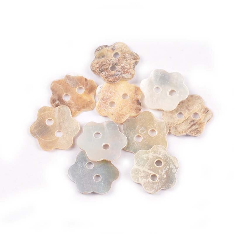 50pcs Natural Shell 2 Holes Buttons Sewing Accessories Color Mother Of Pearl Round Shells Button Diy Garment Supplies 13mm C2428: YK0298