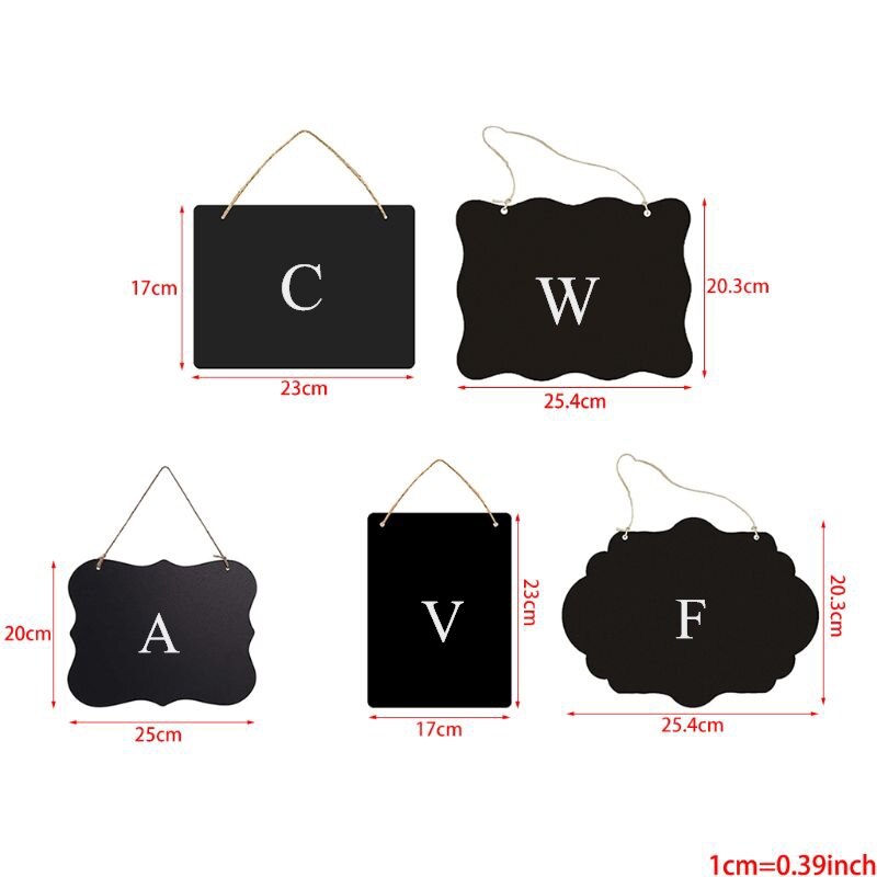 Rustykalne tablice wiszące znaki dwustronne dla standardowej kredy tablica ogłoszeń fo DXAB