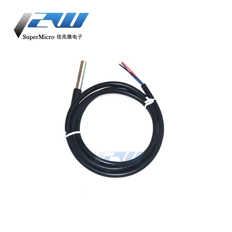 1pcs DS1820 waterproof stainless steel package DS18b20 temperature probe sensor 18B20 1M/2M/3M