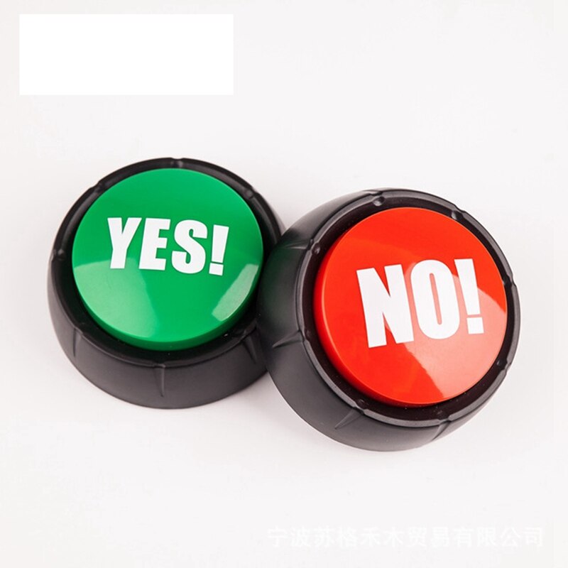1 Set YES and NO or Sorry and Maybe Sound Button Event Party Tools Decorations Answer Buzzers