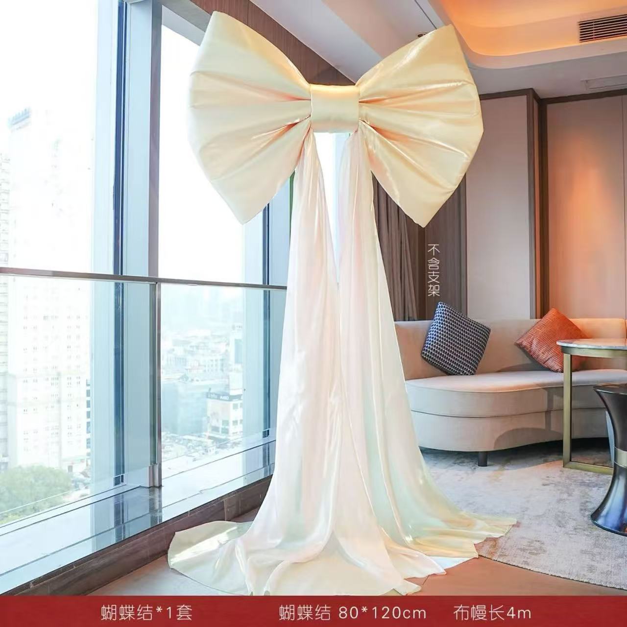 Giant Pink Bow Wall Decor Large Ribbon Wall Decor For Room Decor Party Wedding Booth Event Stage Background Display Christmas: DEEP BLUE