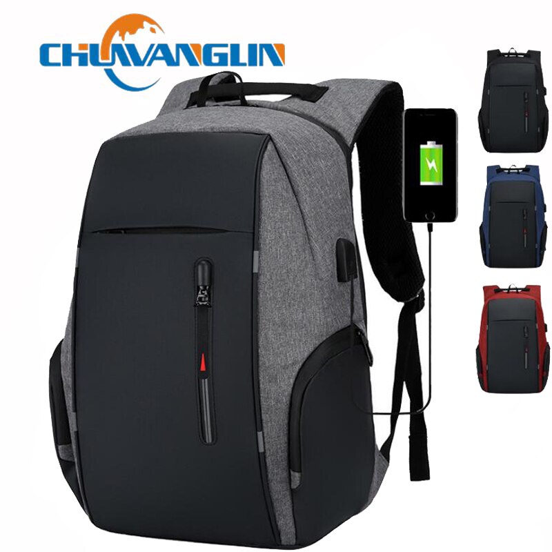 Chuwanglin 15.6 Inch Laptop Tas Mochila Mannelijke Waterdichte Rugzak Business Casual Reizen Anti-Diefstal Vrouwen Rugzak Schooltas