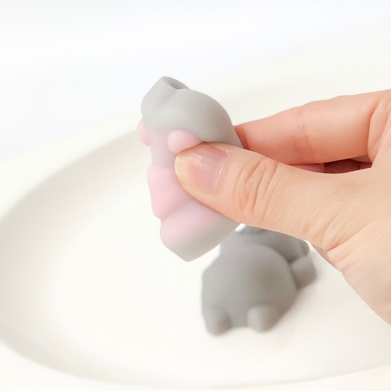FGHGF 2 STKS Squishy speelgoed Squishy Kawaii Squeeze speelgoed unny Speelgoed best Mini Squishy speelgoed grijs kat leuke Y1852403