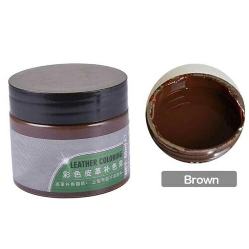 Advanced Leather Repair Gel Auto Maintenance Agent Coating Paste with 8 Related Tools MYDING: brown