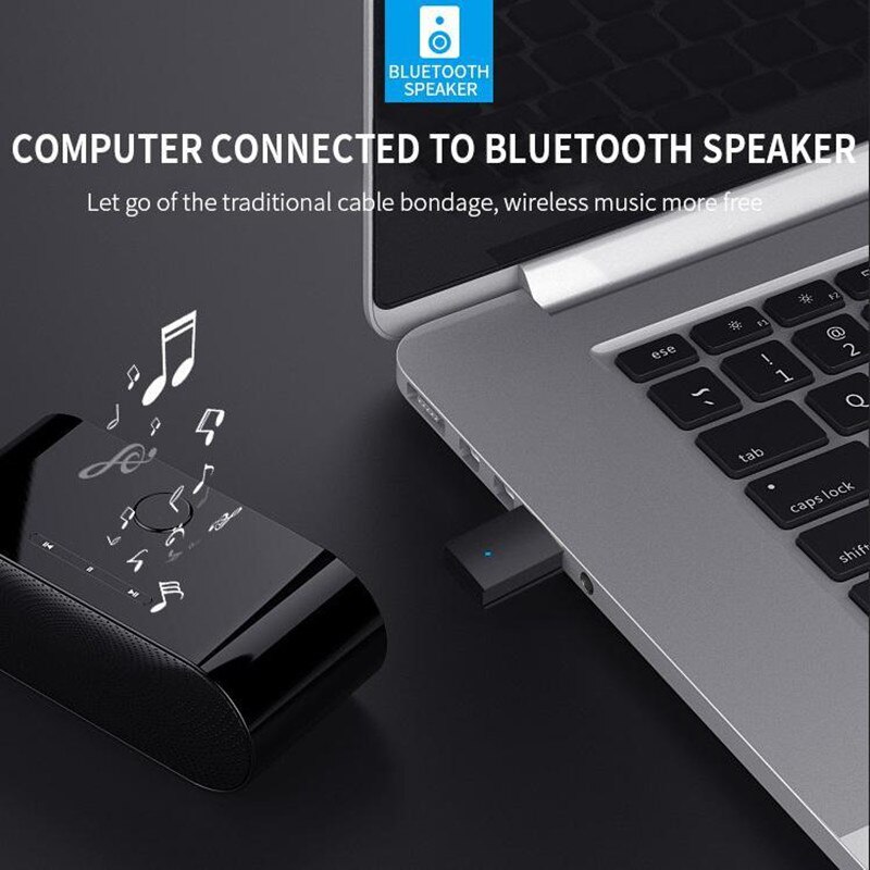 USB PC Bluetooth 5.0 Audio Bluetooth Adapter Bluetooth Module Bluetooth Audio Receiver for Desktop PC Laptop Bluebooth Speak