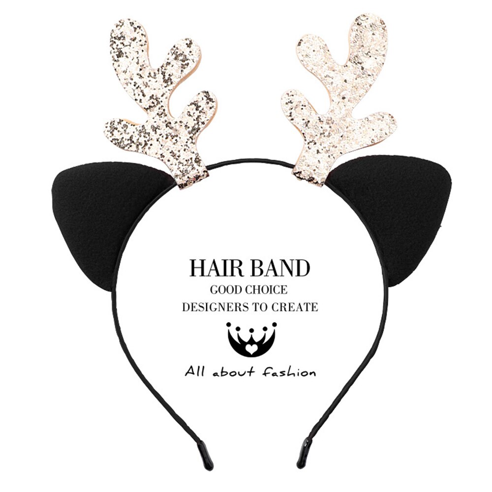 Lovely Cat Ear HairwearAntler headband cute cat ears hairpin headband headband decorative party headband