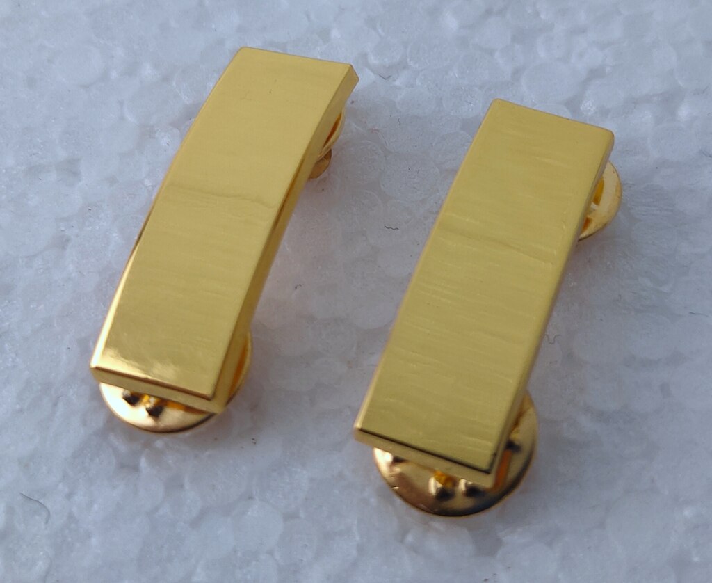 tomwang2012.US USMC MARINE CORPS STAFF MAJOR WARRANT OFFICER INSIGNIA RANK METAL BADGE EPAULETTE DEVICE LAPEL PIN: black