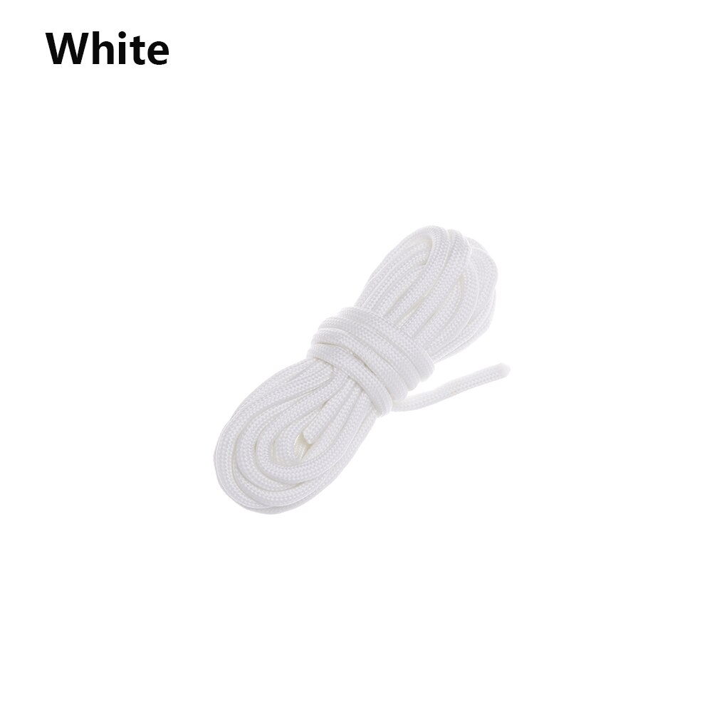 Alta qualità 25/50/100FT metri sopravvivenza Paracord corda luminosa campo bagliore Paracord 550LB 9 fili cordino corde corde all&#39;aperto: white / 100FT