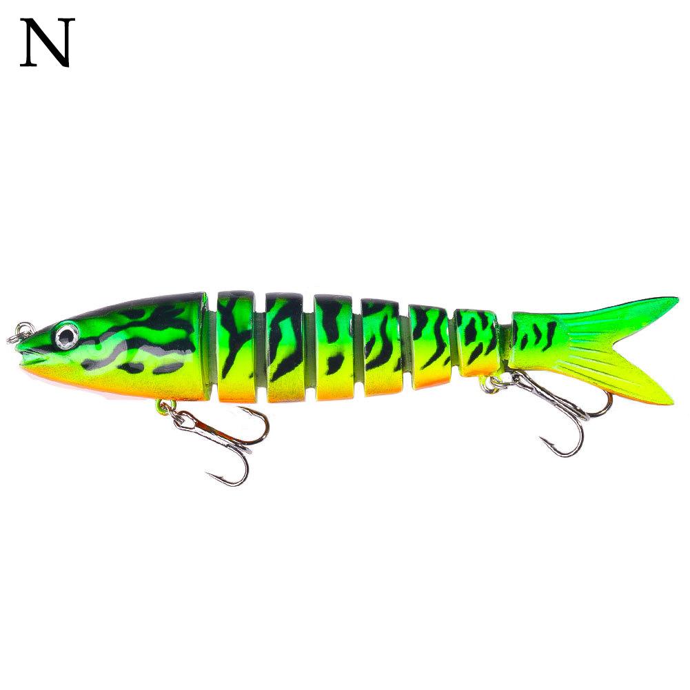 13cm 18g Multi Jointed Swimbait Fishing Lures Sinking Hard Bait Crankbait Wobbler For Pike Bass Musky Tackle: Blue