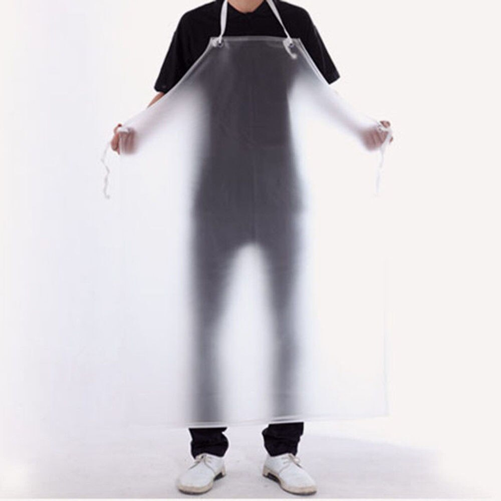 Tablier en PVC Transparent étanche, pour la cuisine, le ménage, le nettoyage de Restaurant, la boucherie