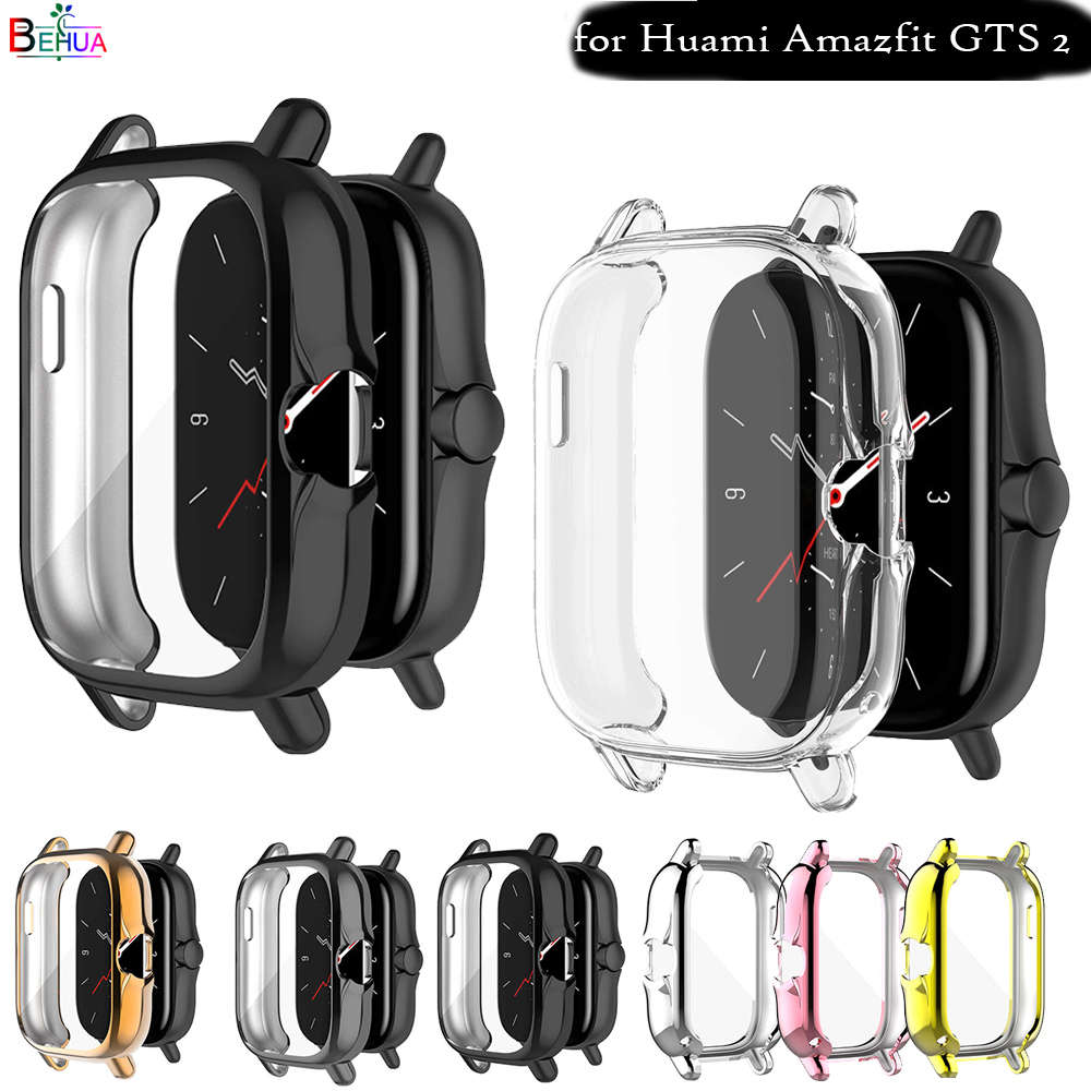 Screen Beschermende Horloge Case Voor Huami Amazfit Gts 2/Gts 2e Volledige Protector Cover Shockproof Ultra-Dunne Tpu transparante Shell