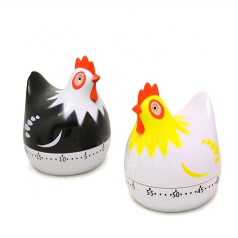 Minuterie mécanique pour poule, dessin animé mignon, cuisine, devoirs, compte à rebours