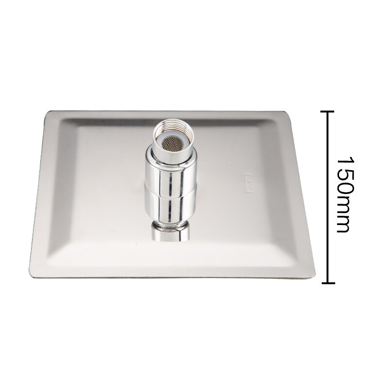 GAPPO okrągły i kwadratowy prysznic ze stali nierdzewnej prysznic deszczowy chrom wysokociśnieniowy ultra-cienki prysznic kran Ducha: Y042-1