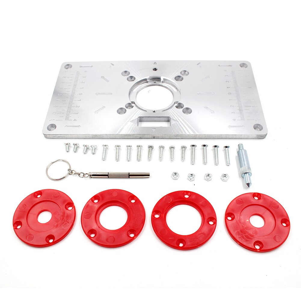 Industriële Diy Router Tafel Insert Plaat Trimmer Aanpasbare Router Basisplaat A
