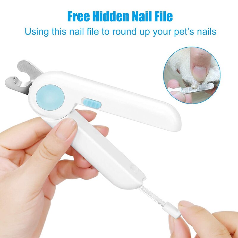 Kat negleklipper saks led lys kæledyr hunde negle tå saks killing hvalp klo negleklipper katte pleje rengøringsmidler