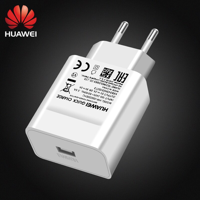 Huawei carregador rápido 18w qc 2.0 adaptador de carga rápida usb c kabel voor p20 p30pro p40pro p10 p9 lite p8 honra 9 8 nova 2 3i 4 v10: Only EU Charger