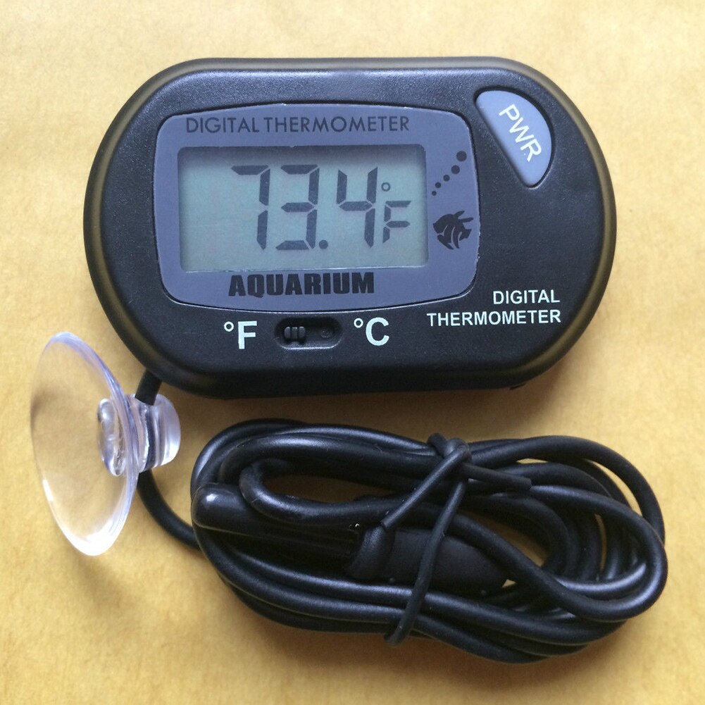 For Aquarium Thermometer Liquid Temperature Test Waterproof Digital LCD Display Fish Water Tank Electronic Instant Read