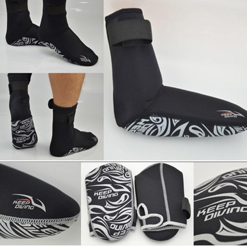 Duiken Sokken Strand Mid Laarzen Op Voor Scuba Surfen Snorkelen Sokken Zwemmen Vinnen Schoenen 3Mm Thicken Winter Warm Printing sokken