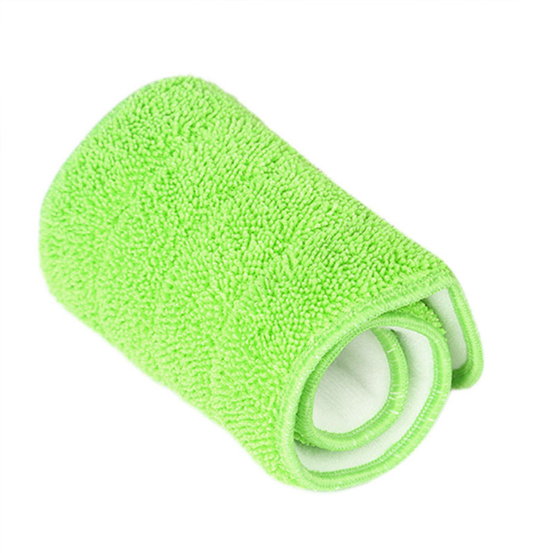 Mop Head Vloerreiniging Vervangingsdoek Microfiber Vervanging Mop Pad Plakken Doek Cover Home Spray Watersproeien Plat stof: green