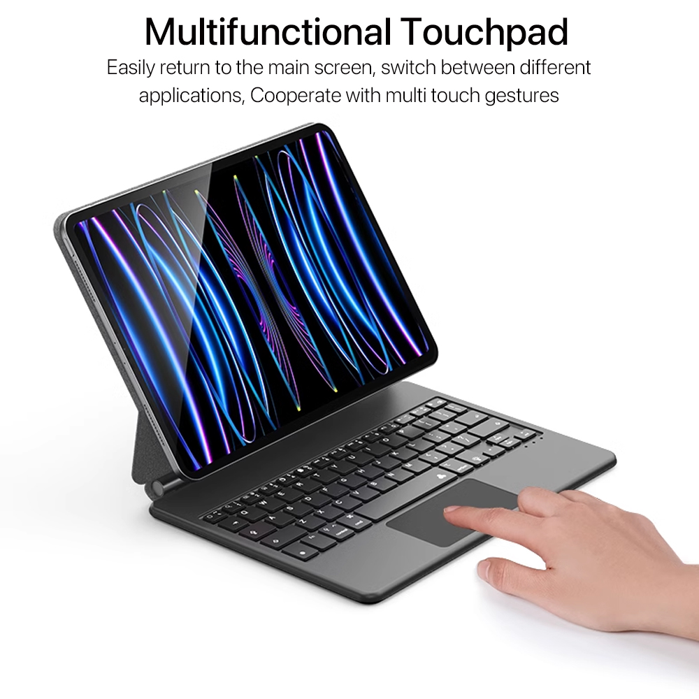 For Ipad Keyboard Case For Ipad 10th 11in 12.9in Magnetic Magic Keyboard Backlit Bluetooth Wireless Keyboard Ipad Accessories