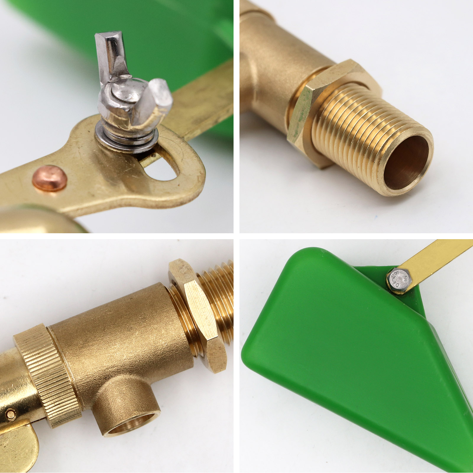 1/2 Inch Brass Valve with Plastic Float Water Float Valve with Adjustable Arm Automatic Fill Float Ball Valve for Water Tank