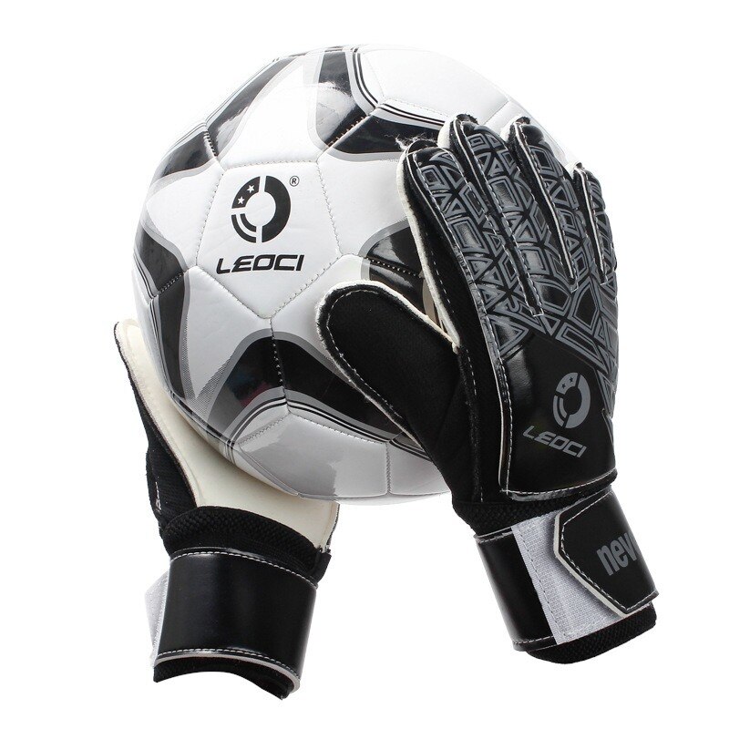 Goalkeeper Gloves with Fingersave Protection Rods Soccer Thick Latex Anti-slip Football Goalie Gloves