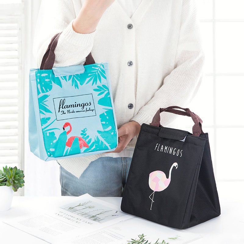 Flamingo tote picknicktassen lunchbox waterdichte thermische isolatie opbergdoos mannen vrouwen kinderen outdoor kamperen strand picknickmand