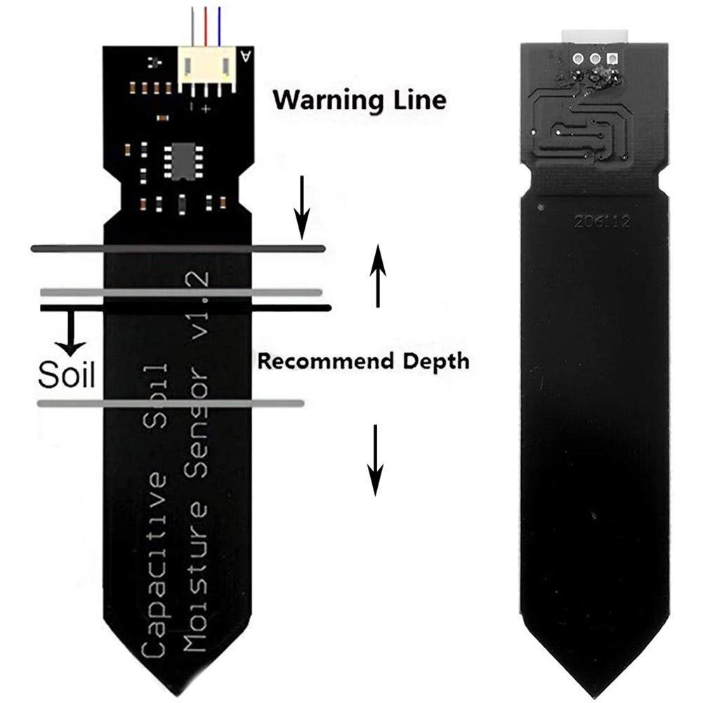 1pc modulo sensore di umidità del suolo capacitivo corrosione capacitivo con filo di tensione V1.2 ad alta tensione O9U1