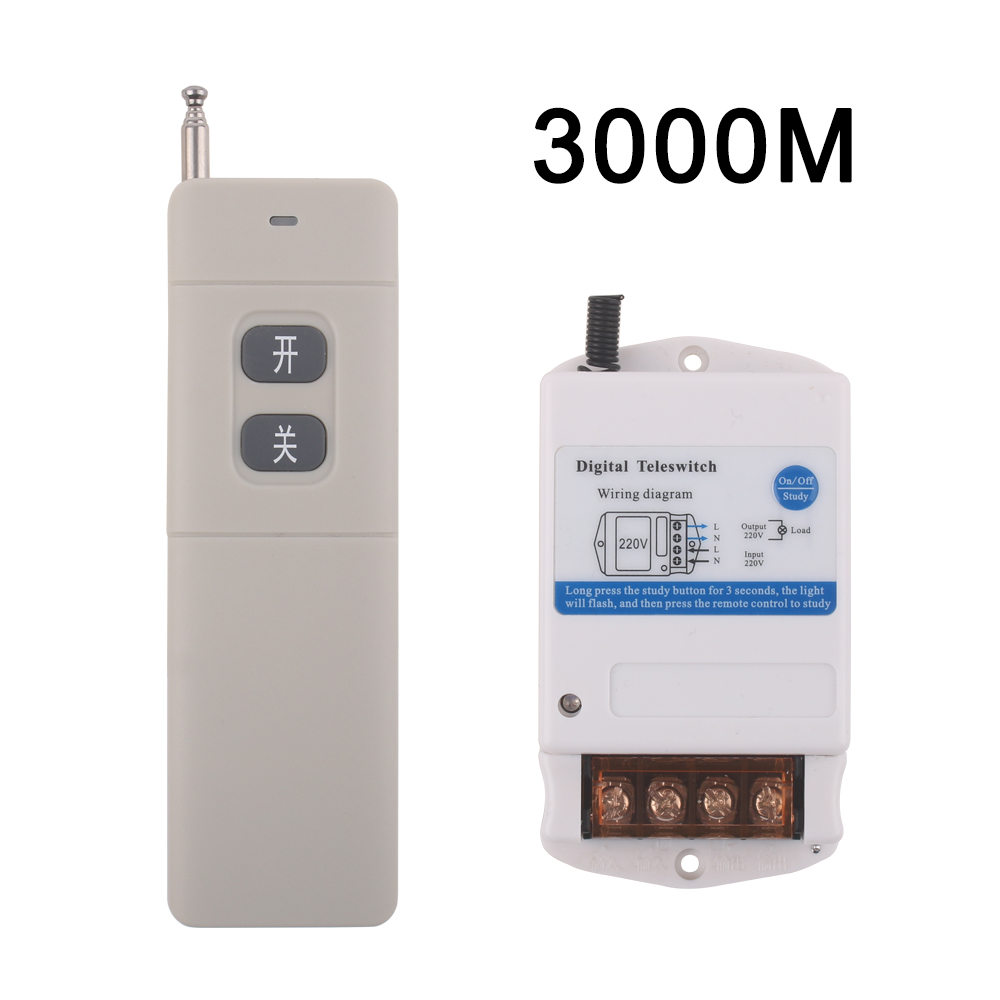 1000m 3000m 5000m 220V Kleine afstandsbedieningschakelaars: Black