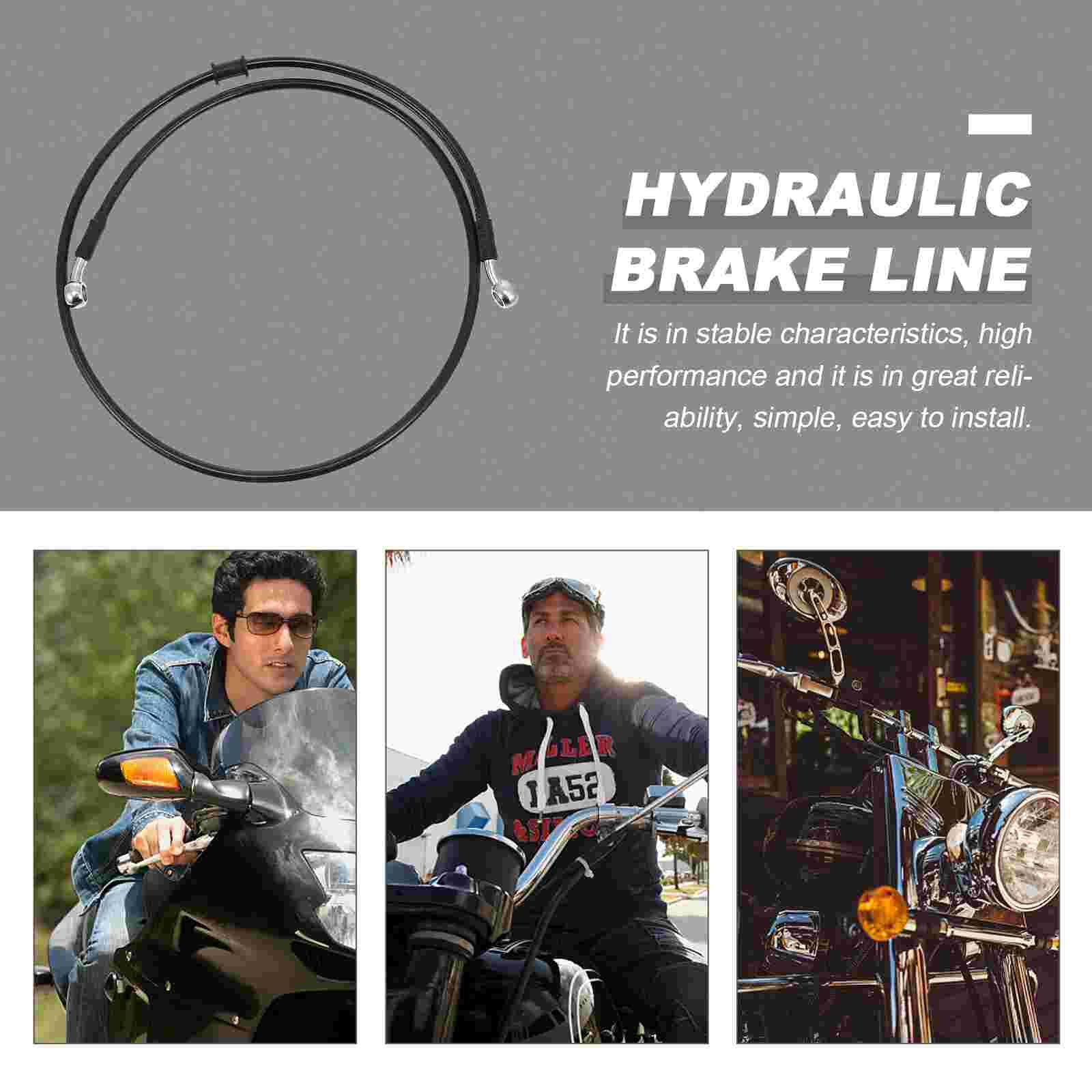 1pc Simple Motorcycle Brake Hose Pretty Bike Durable Wire Practical Brake Hose