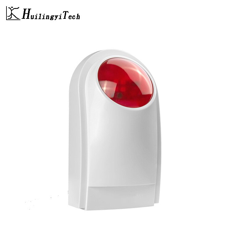 HuilingyiTech Drahtlose Alarm-Sirene Sound Strobe Flash-Alarm Sirene Home Security System 110DB Flash Sirene Alarm System: flash-host / US-Stecker