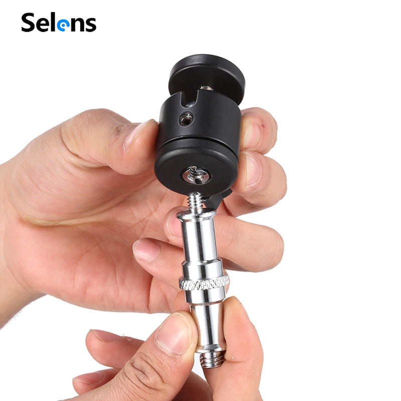 Selens Mini Ball Head 1/4" Mount for Camera Tripod ballhead for Nikon Canon DSLR Camera Dsr Mount Stand for camera tripod