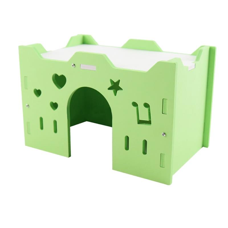 Hamster planque bricolage petit Animal maison hérisson cochon d'inde Totoro nid Animal grotte drôle Hamster accessoire: Light Green