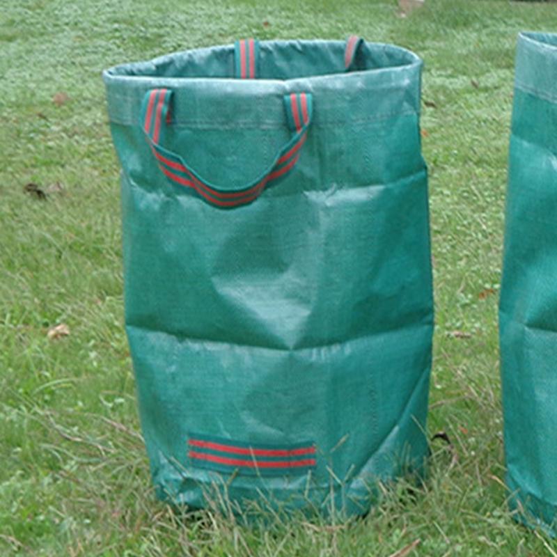 60L-500L Grote Capaciteit Tuin Bag Herbruikbare Blad Sack Prullenbak Opvouwbare Tuin Garbage Collection Container Opbergtas: 500L 80X700cm