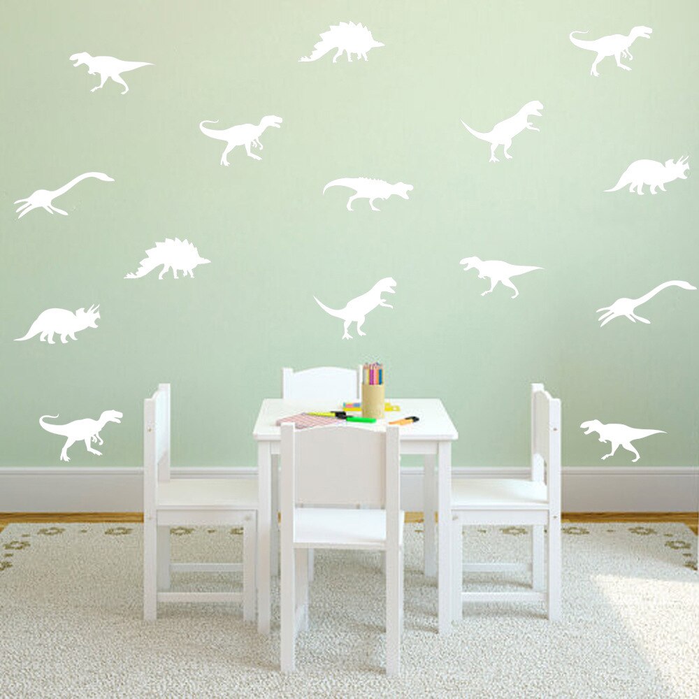 Cartoon Removable Jurassic Park Dinosaur Animal Shape Wall Stickers For Kids Rooms Nursery Art Mural Decor DIY Vinyl Wall Decals