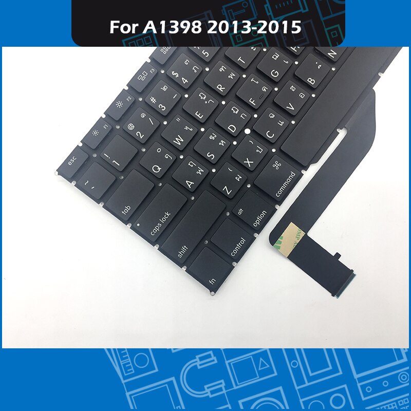 Laptop A1398 Replacement keyboard Thai Layout For Macbook Pro Retina 15-inch Thailand keyboard Late Mid Mid