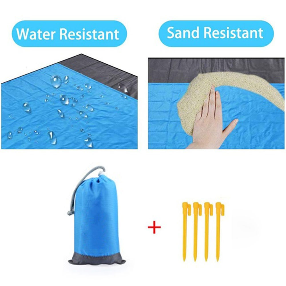 210 * 200cm Folding Camping Carpet Pocket Blanket Waterproof Beach Mat Outdoor Portable Picnic Mat Camping Bed Sleeping Pad
