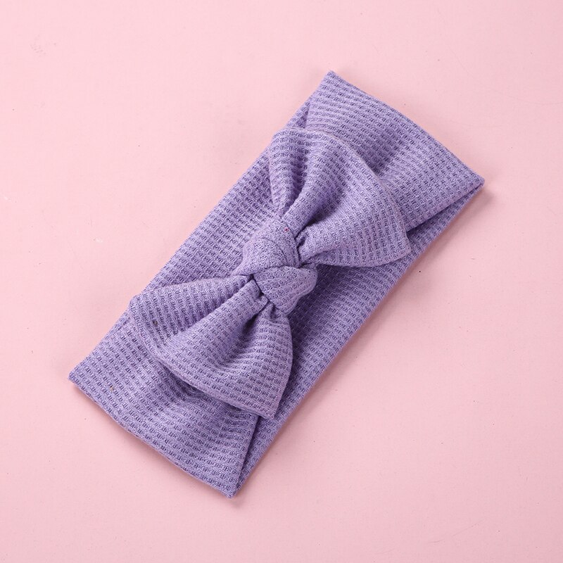 Bandeau en Nylon pour bébé, Turban avec nœud en soie, accessoires pour cheveux, diadème de princesse pour enfant en bas âge: 19