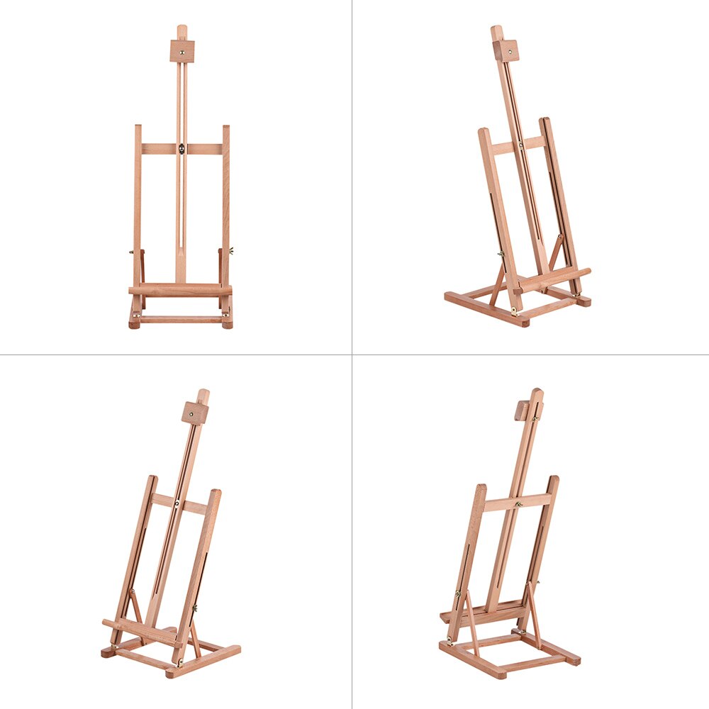 Adjustable Tabletop H-frame Wood Easel Assembled High Art Supplies for Artists Students School