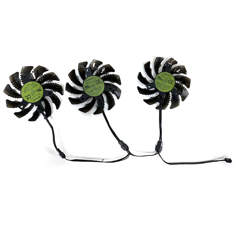 Ventilateur pour Gigabyte AORUS GTX 1060 1070 G1 GTX 1070Ti 1080Ti 1080 N970 980Ti, 75MM, 4 broches, 3 pièces