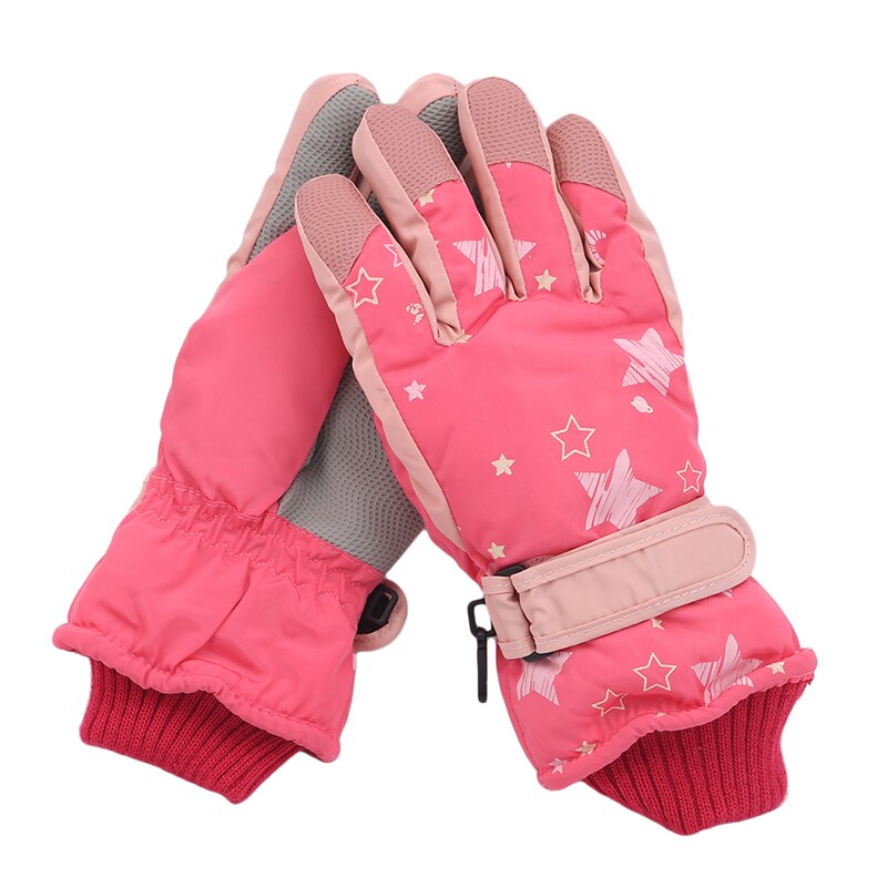 Handsker børn vindtæt snowboard vinter varm handske termisk fleece sne handsker til drenge piger let åndbar handske