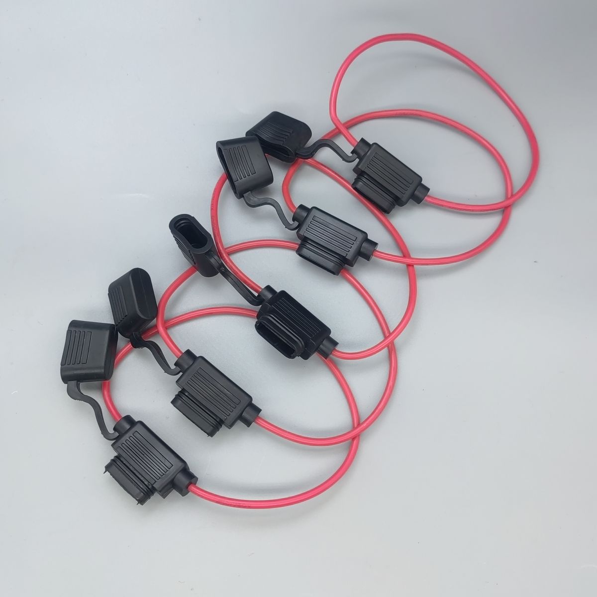 Portafusibles de hoja de coche, adaptador de cable en línea de 12V 30A, enchufe de interruptor de corte, cubierta antisalpicaduras a prueba de humedad, accesorios para automóviles