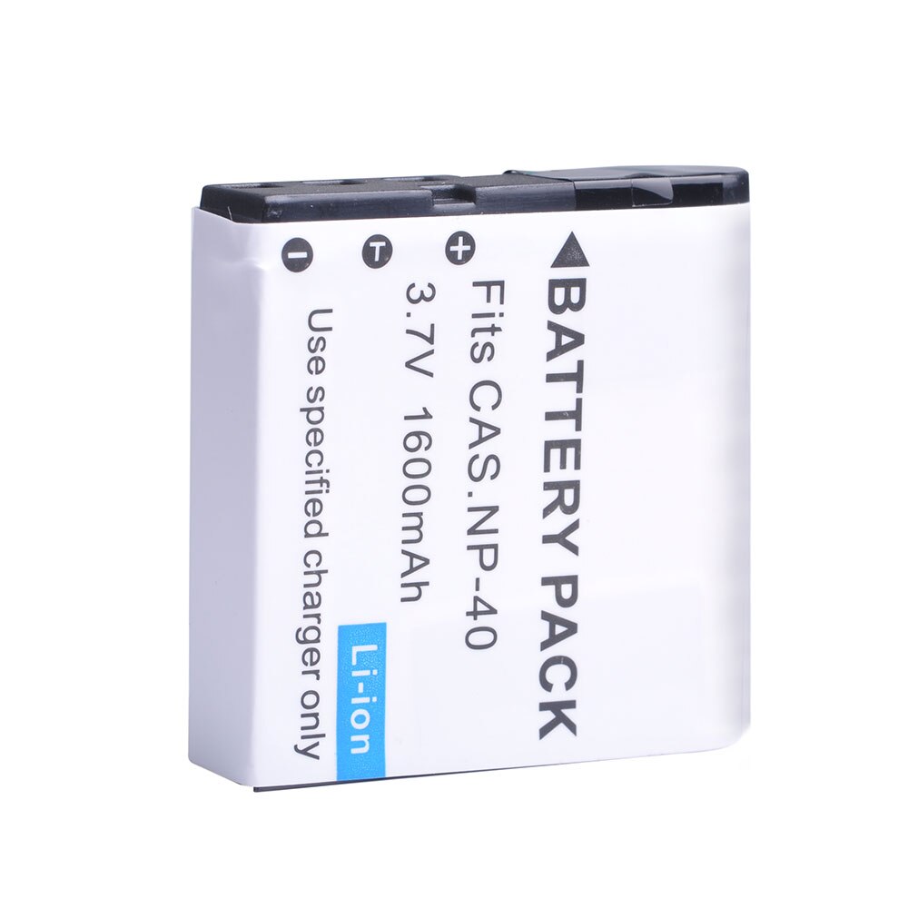 1600mAh NP-40 NP40 Battery for Casio EX-Z400, FC100, FC150, FC160S, P505, P600, P700, Z300, Z600, EX-Z850, NP 40 Battery: 1x Battery