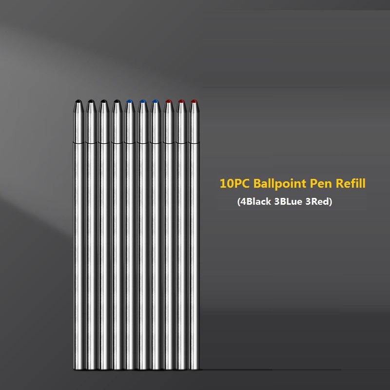 4 In 1 Multifunction Luxury Pen, 0.7mm 3 Color Ballpoint 0.5mm Mechanical Pencil, Gravity Sensor Metal Retractable Pens Długopis: light yellow