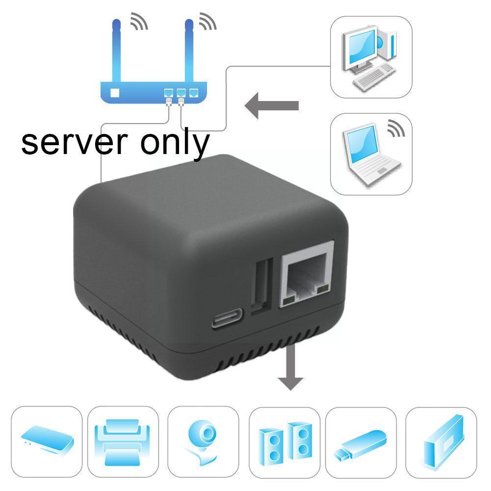 Mini Np330 Network Usb 2.0 Print Server （network Version） Q1y5
