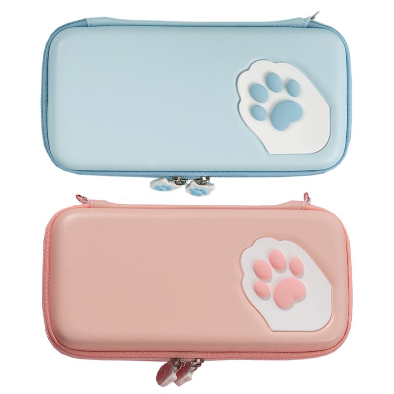 Mignon chat griffe mallette de rangement Console de jeu Protection couverture Portable belle sac de rangement pour commutateur Lite/commutateur