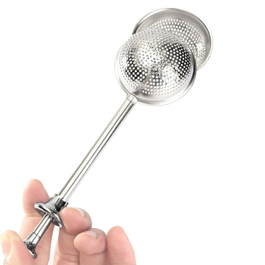 304 stainless steel tea filter retractable seasoning ball bag soup soup ball tea bag tea leakage tea filter bubble tea set