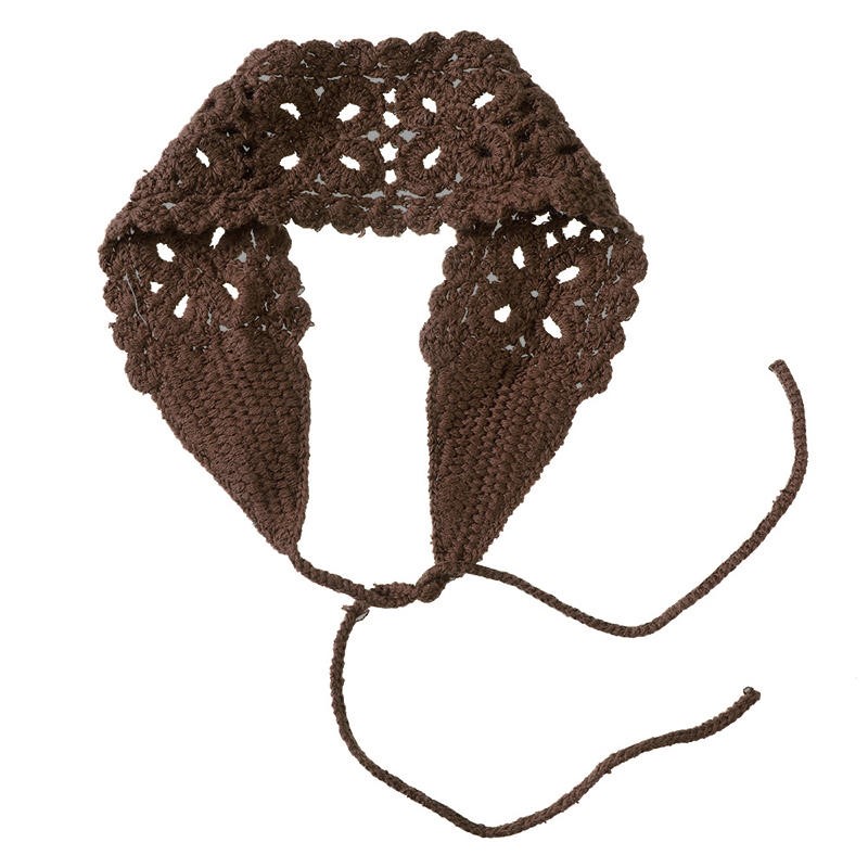 Enfärgade virkade hårband med blommor, stickat hårband för kvinnor, bandanas, huvudbonader, hårband för flickor, håraccessoarer